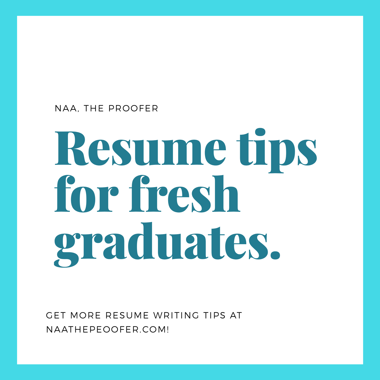 RESUME TIPS FOR STUDENTS AND FRESH GRADUATES